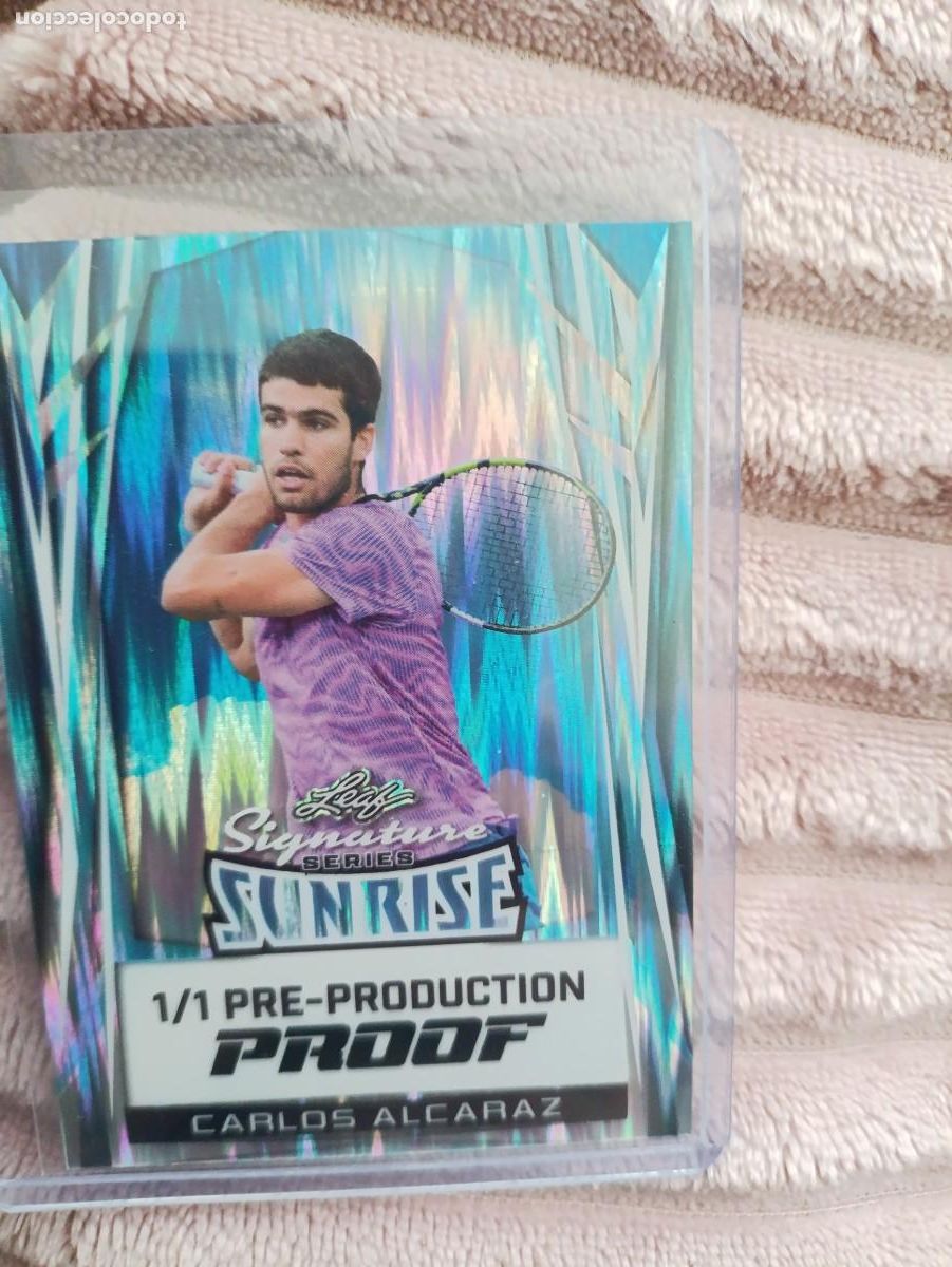 Cromos de F&uacute;tbol: Carlos Alcaraz carta 1/1