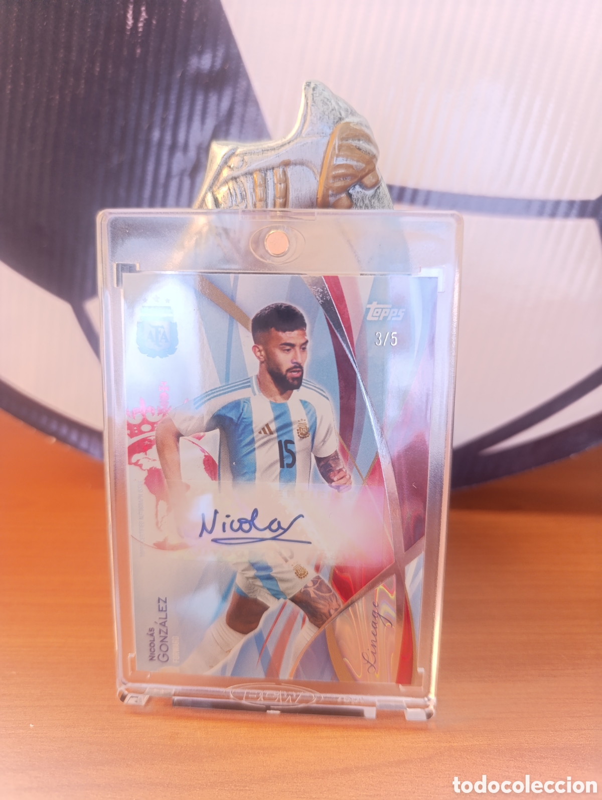 Cromos de F&uacute;tbol: Nicol&aacute;s Gonz&aacute;lez 3/5 topps lineage