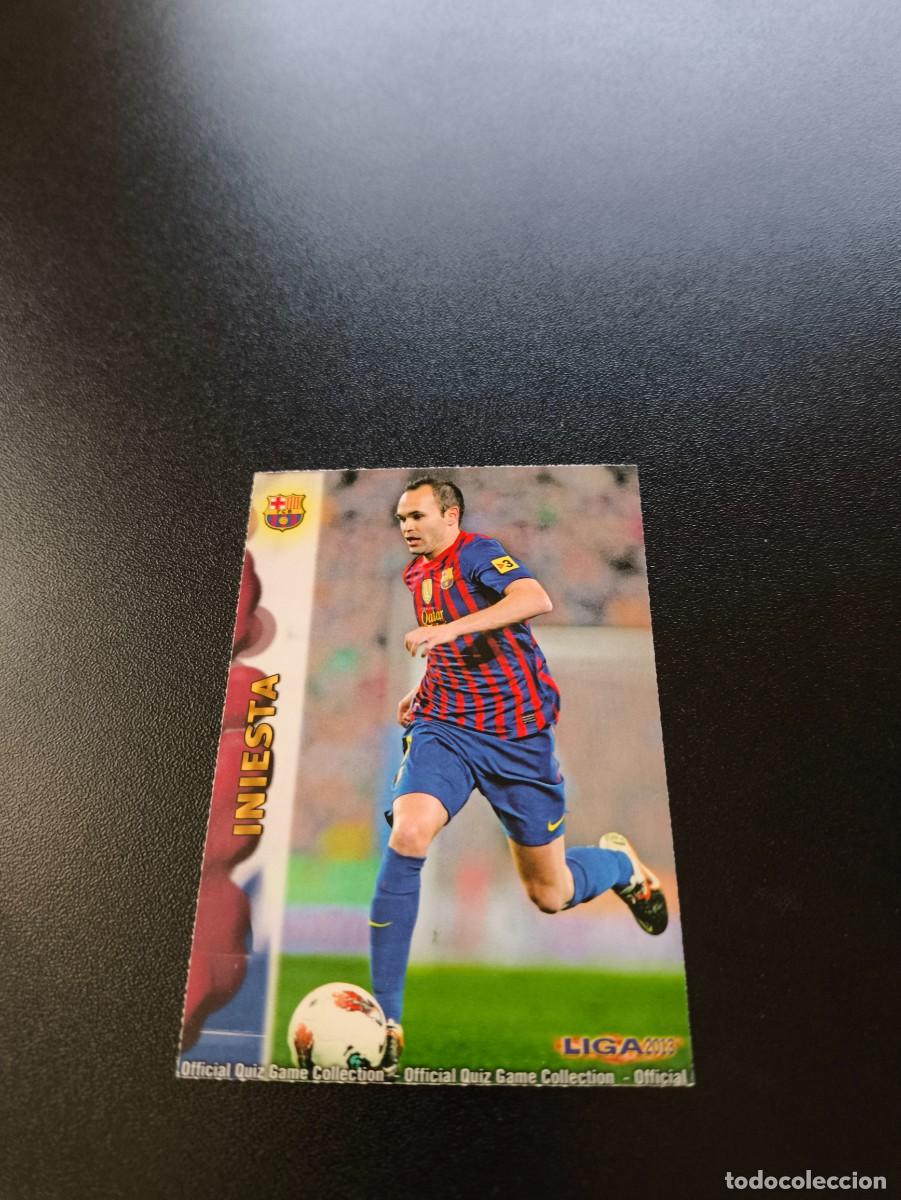 Cromos de F&uacute;tbol: 43 INIESTA BARCELONA MUNDICROMO LIGA 2012 2013 12 13 NO PANINI ESTE MEGACRACKS