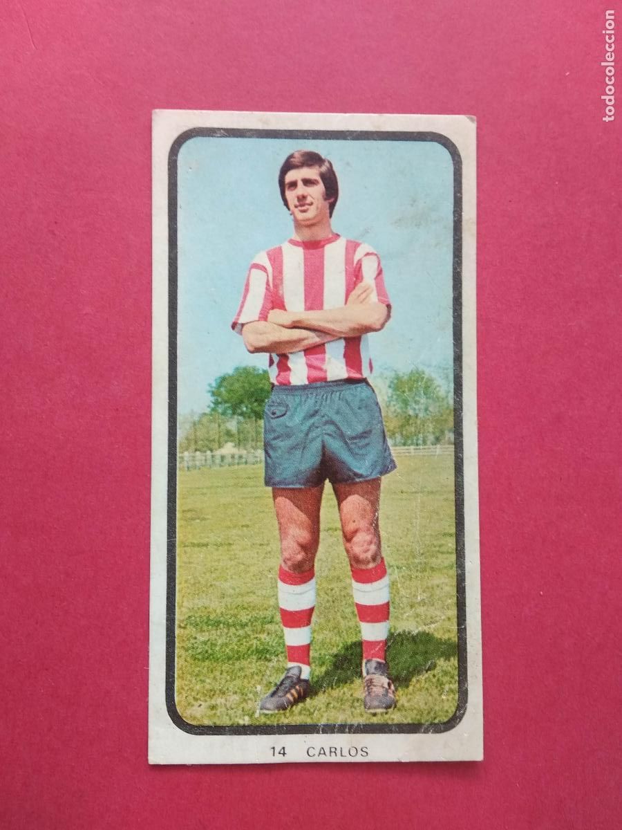 Cartes &agrave; collectionner de Football: CROMOS EDITORIAL RUIZ ROMERO 73 74 1973 1974 CROMO DESPEGADO ATHLETIC DE BILBAO N&ordm; 14 CARLOS