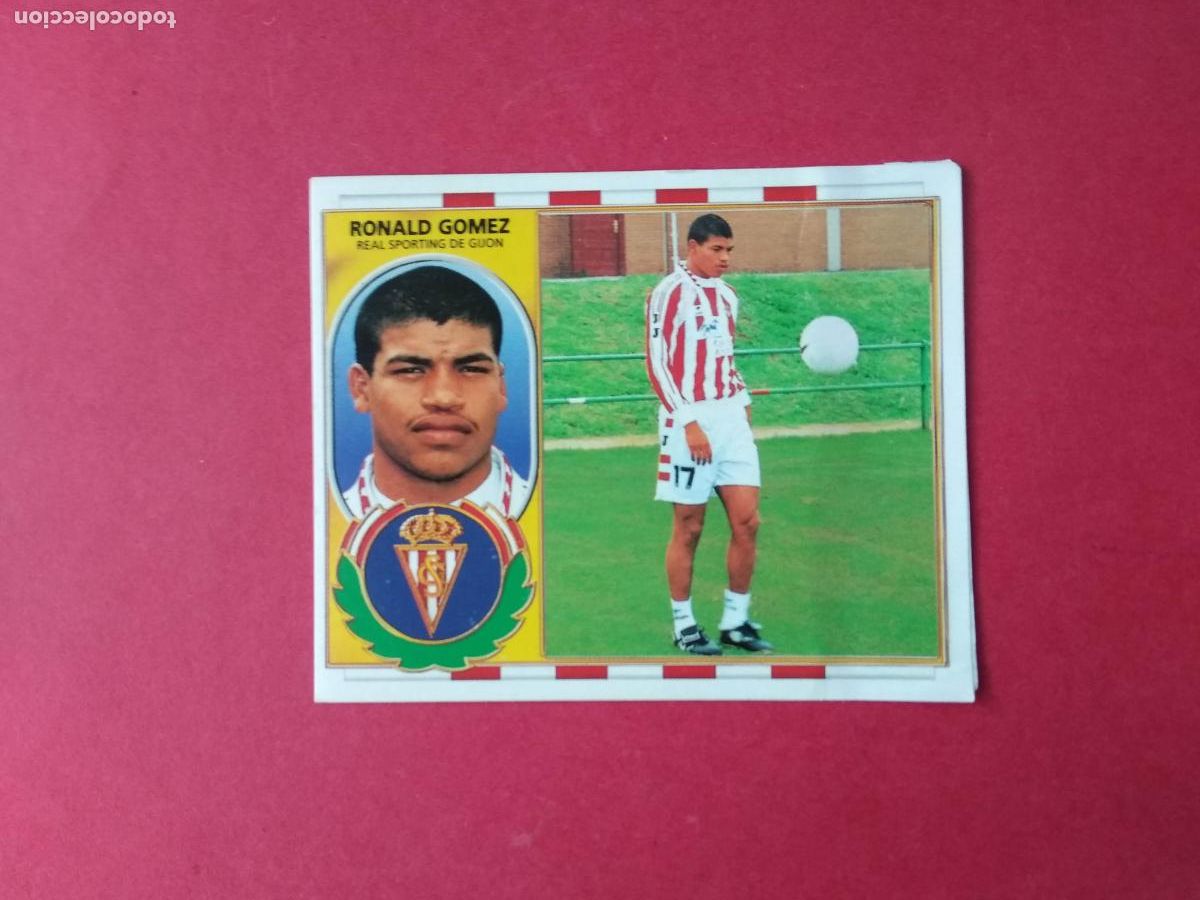 Cromos de F&uacute;tbol: EDICIONES ESTE 96 97 1996 1997 CROMO DESPEGADO COLOCA SPORTING DE GIJON , RONALD GOMEZ