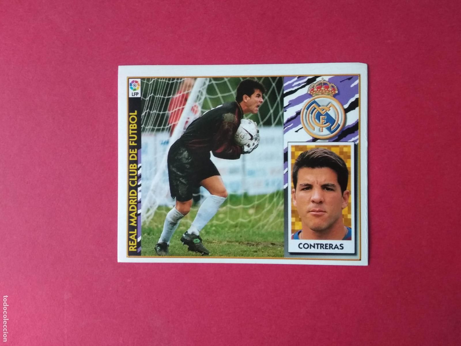 Cromos de F&uacute;tbol: EDICIONES ESTE LIGA 97 98 1997 1998 CROMO NUNCA PEGADO COLOCA REAL MADRID , CONTRERAS