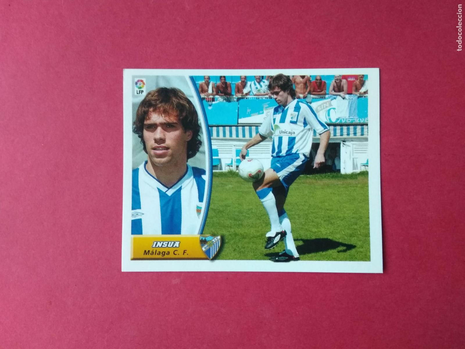 Cromos de F&uacute;tbol: EDICIONES ESTE LIGA 03 04 2003 2004 CROMO NUNCA PEGADO FICHAJE N&ordm; 21 INSUA MALAGA