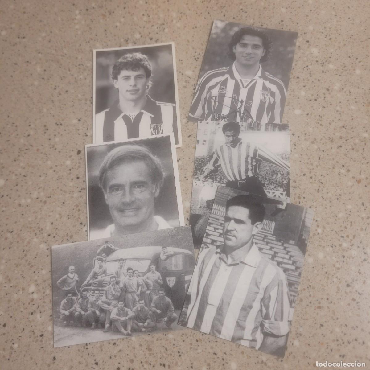 Cromos de F&uacute;tbol: A.BILBAO LOTE 5 FOTOGRAFIAS DE JUGADORES, EDITDAS POR ZURI GORRI TALDEA