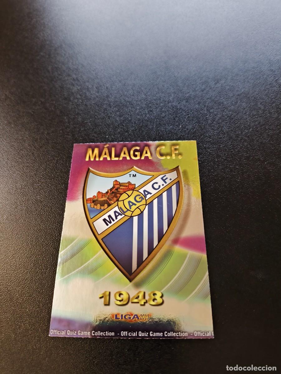 Cromos de F&uacute;tbol: 82 ESCUDO BRILLO LISO MALAGA MUNDICROMO LIGA 2012 2013 12 13 NO PANINI ESTE MEGACRACKS