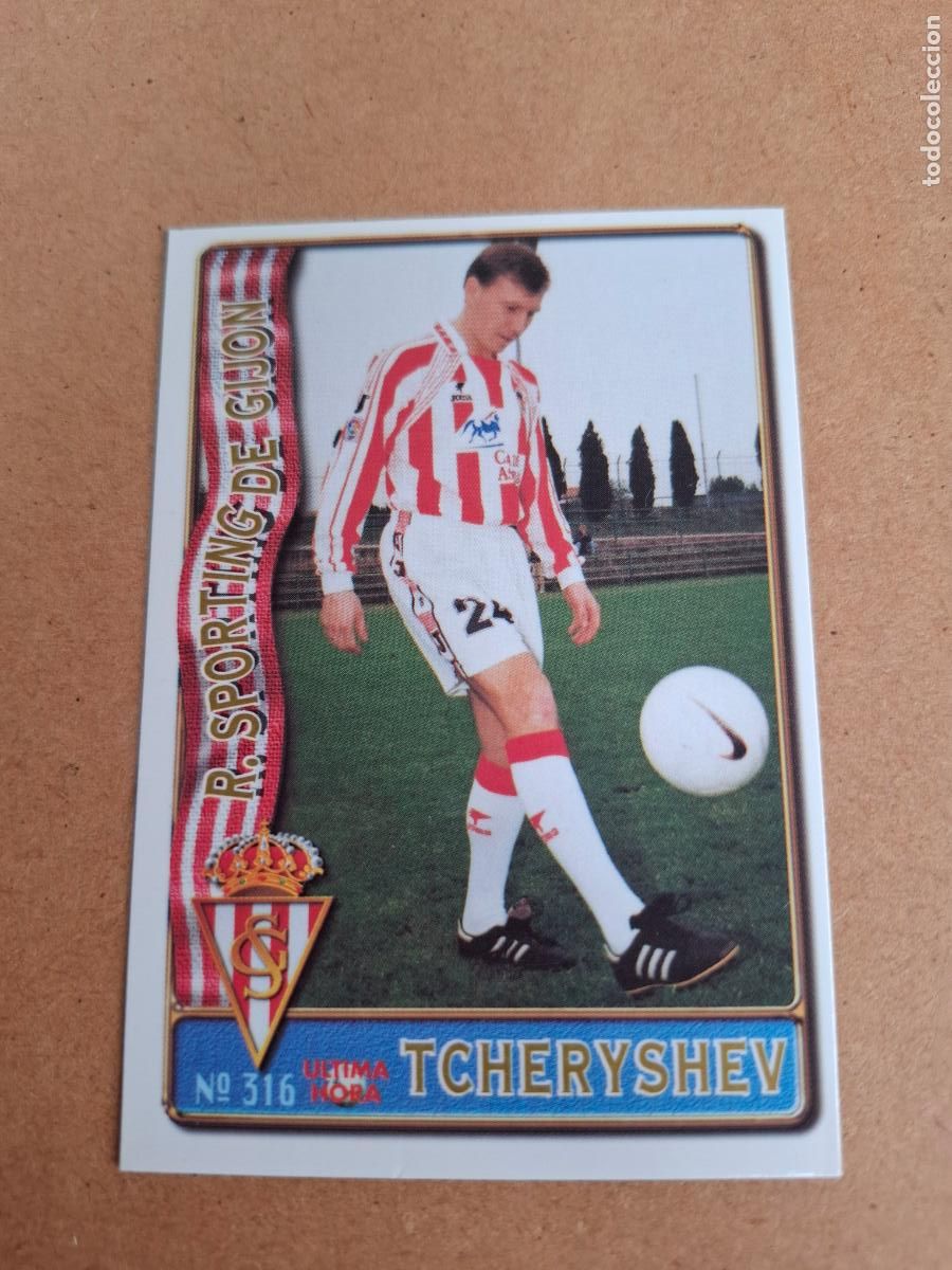 Cromos de Futebol: MUNDICROMO 96 97 1996 1997 - UH 316 TCHERYSHEV - SPORTING GIJ&Oacute;N