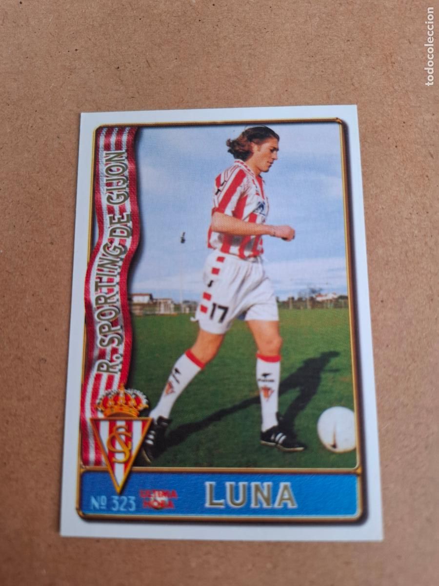 Cromos de Futebol: MUNDICROMO 96 97 1996 1997 - UH 323 LUNA - SPORTING GIJ&Oacute;N