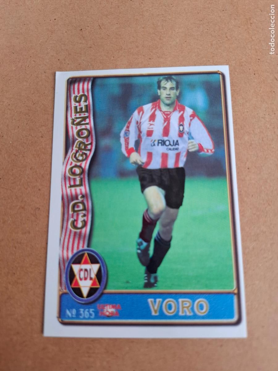 Cromos de F&uacute;tbol: MUNDICROMO 96 97 1996 1997 - UH 365 VORO - LOGRO&Ntilde;ES C.F.