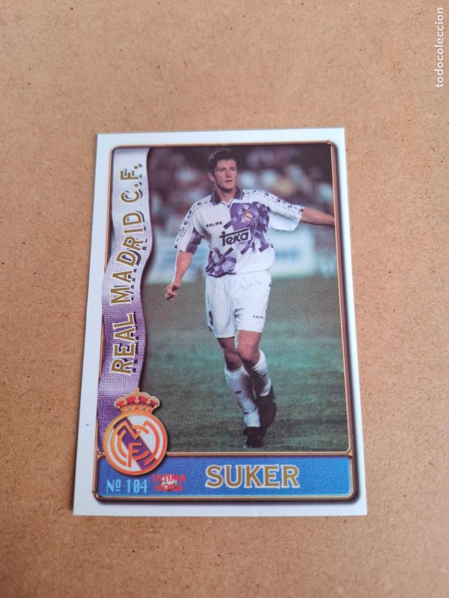 Cromos de F&uacute;tbol: MUNDICROMO 96 97 1996 1997 - UH 104 SUKER - REAL MADRID