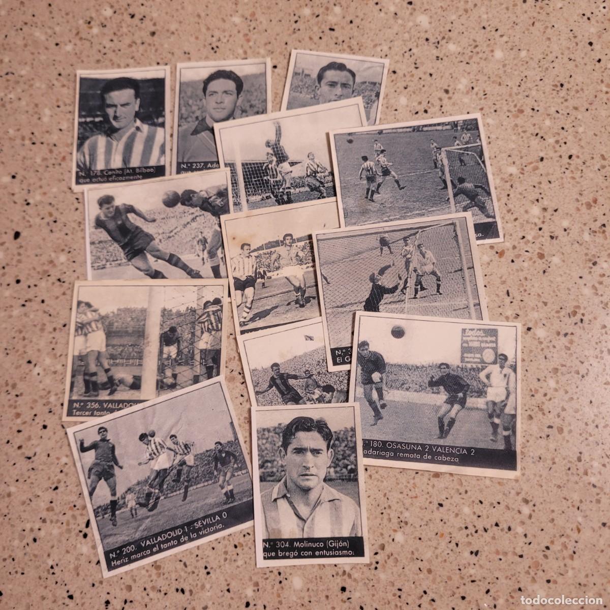 Cartes &agrave; collectionner de Football: LOTE 14 CROMOS LA COLECCION TORNEO NACIONAL DE LIGA BRUGUER 1953