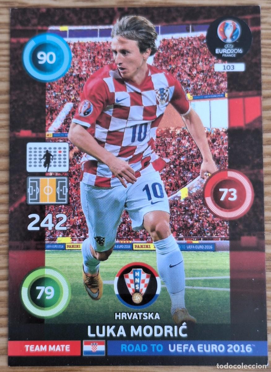Football Stickers: Luka Modric Croacia Panini Adrenalyn XL Road to Euro 2016