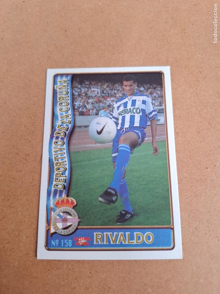 Football Stickers: MUNDICROMO 96 97 1996 1997 - UH 158 RIVALDO ( ROOKIE ) - R.C. DEPORTIVO
