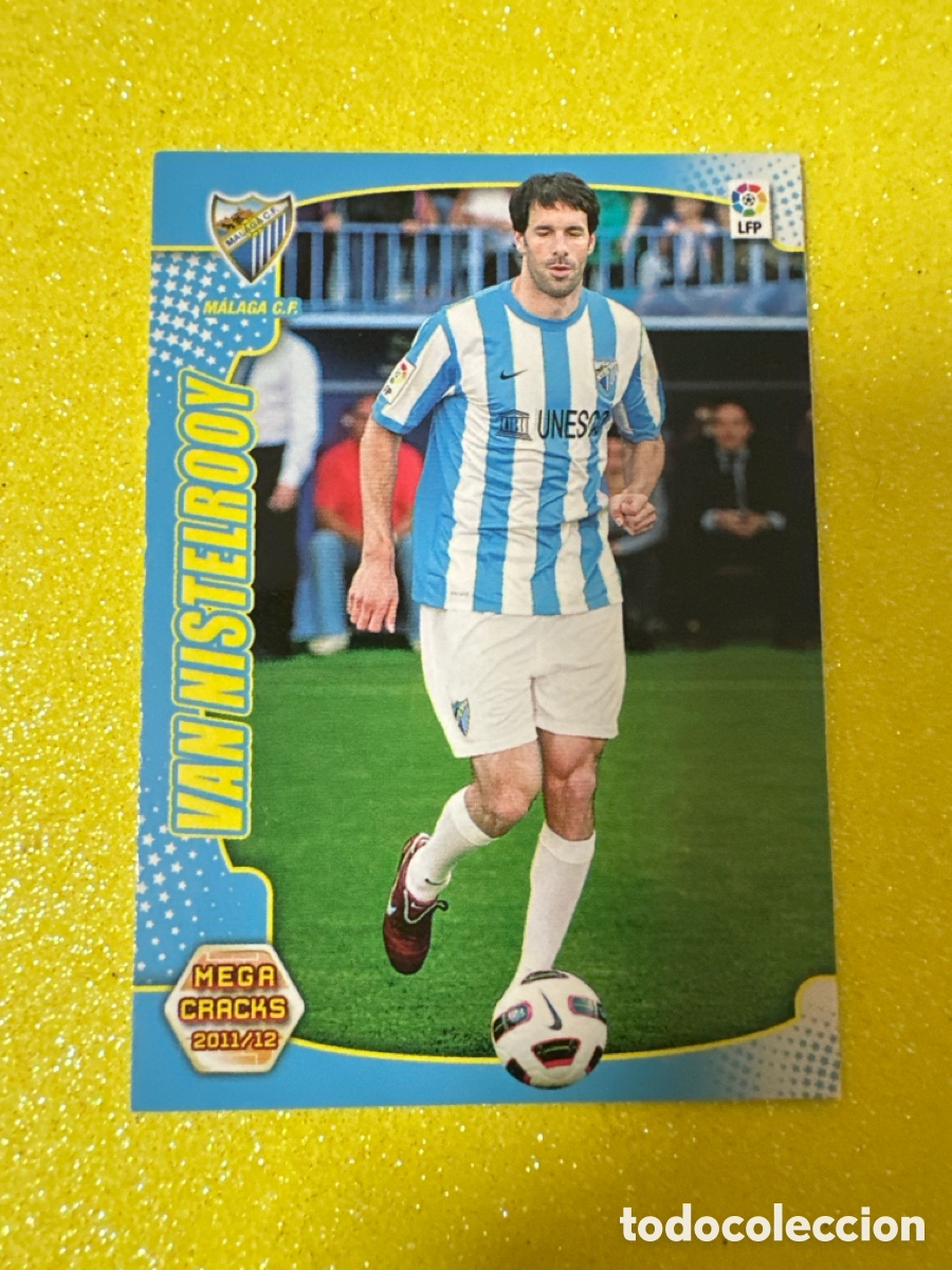 Football Stickers: 434 VAN NISTELROOY (M&Aacute;LAGA) NUEVO FICHAJE MEGACRACKS 2011-2012 11 12 PANINI TRADING CARD