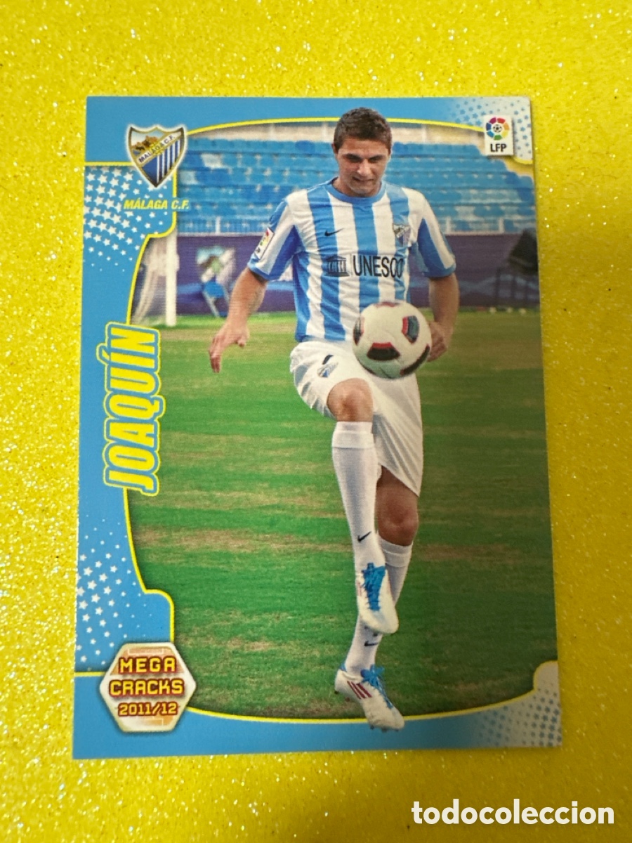 Figurine di Calcio: 436 JOAQUIN (M&Aacute;LAGA) NUEVO FICHAJE MEGACRACKS 2011-2012 11 12 PANINI TRADING CARD