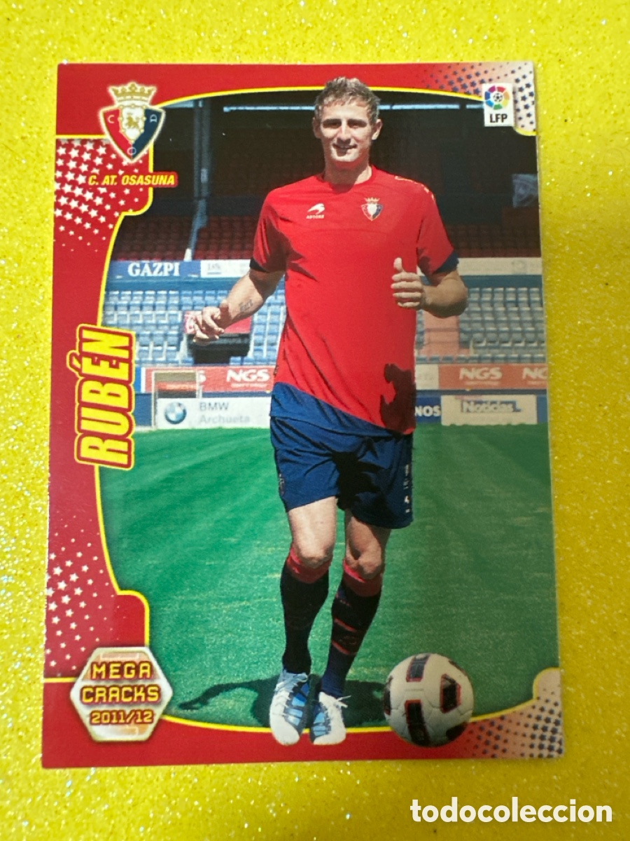 Fu&szlig;ball-Sticker: 437 RUB&Eacute;N (OSASUNA) NUEVO FICHAJE MEGACRACKS 2011-2012 11 12 PANINI TRADING CARD