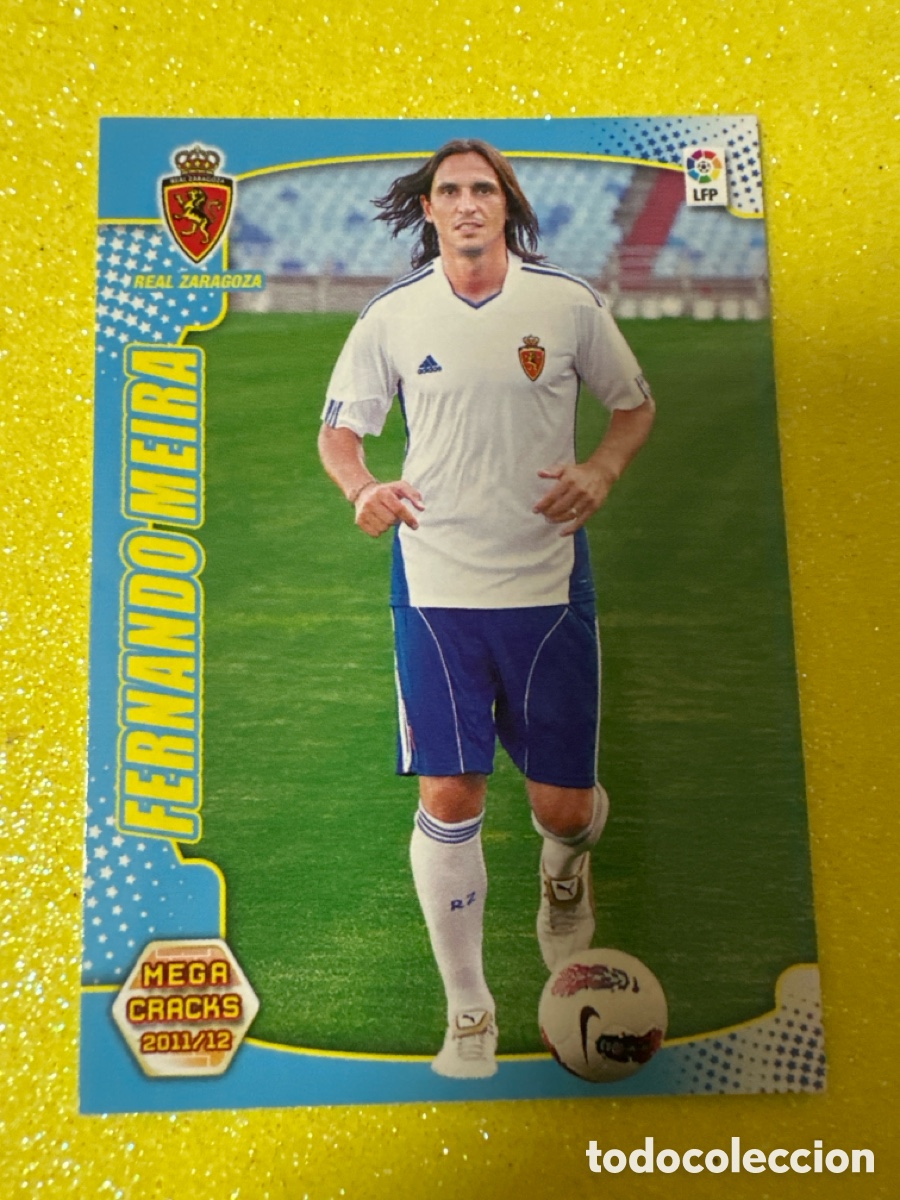 Football Stickers: 474 FERNANDO MEIRA(R.ZARAGOZA) NUEVO FICHAJE MEGACRACKS 2011-2012 11 12 PANINI TRADING CARD