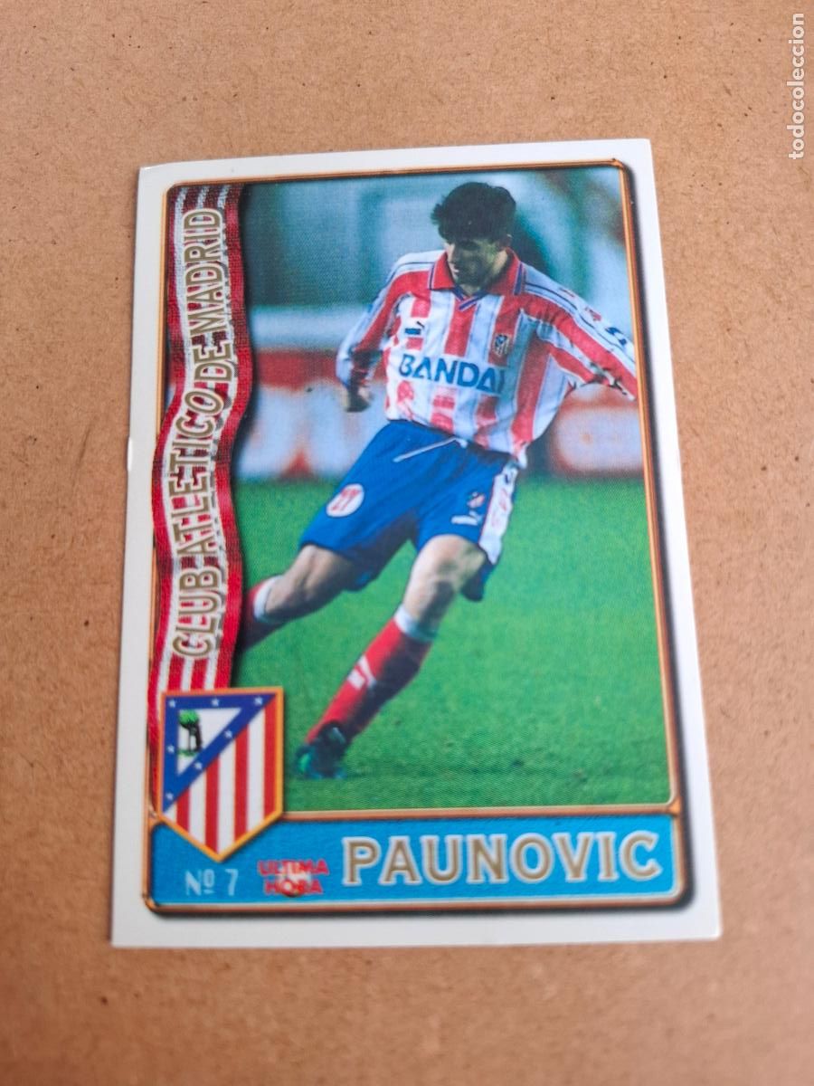 Cromos de F&uacute;tbol: MUNDICROMO 96 97 1996 1997 - UH 7 PAUNOVIC - AT. MADRID