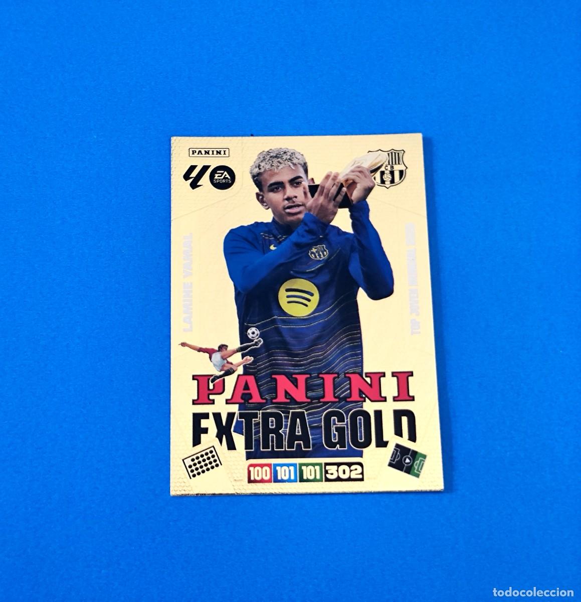 Cromos de F&uacute;tbol: Adrenalyn 2025 2026 / 25 26 Lamine Yamal Panini Extra Gold Barcelona