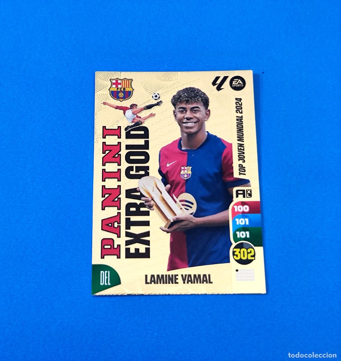Cromos de F&uacute;tbol: Adrenalyn 2024 2025 / 24 25 Lamine Yamal Barcelona Extra Gold Panini