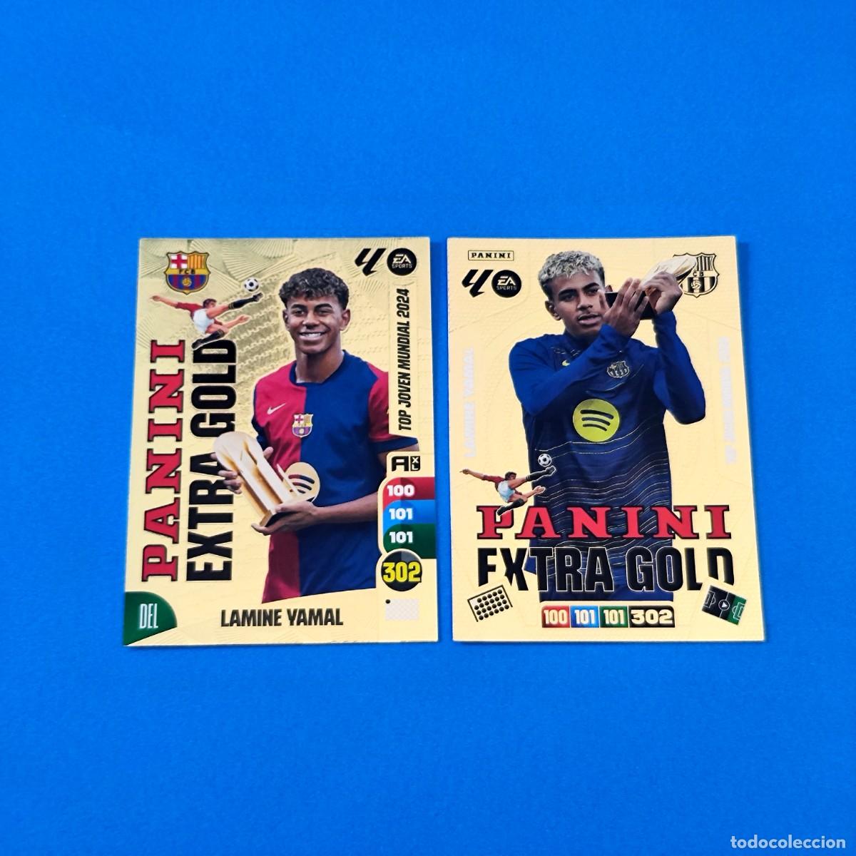 Cromos de F&uacute;tbol: Adrenalyn 2024 2025 / 24 25 - 2025 2026 / 25 26 Lamine Yamal Panini Extra Gold Barcelona