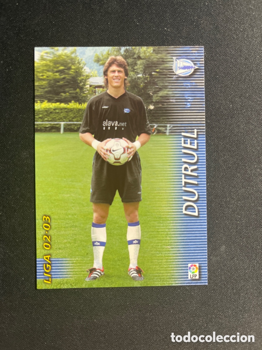 Cromos de F&uacute;tbol: Dutruel 2 Deportivo Alaves Megafichas 2002 2003 02 03 Panini