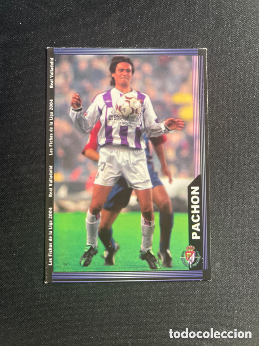 Cromos de F&uacute;tbol: Pachon 368 Error Real Valladolid Fichas de la Liga Mundicromo 2003 2004 03 04
