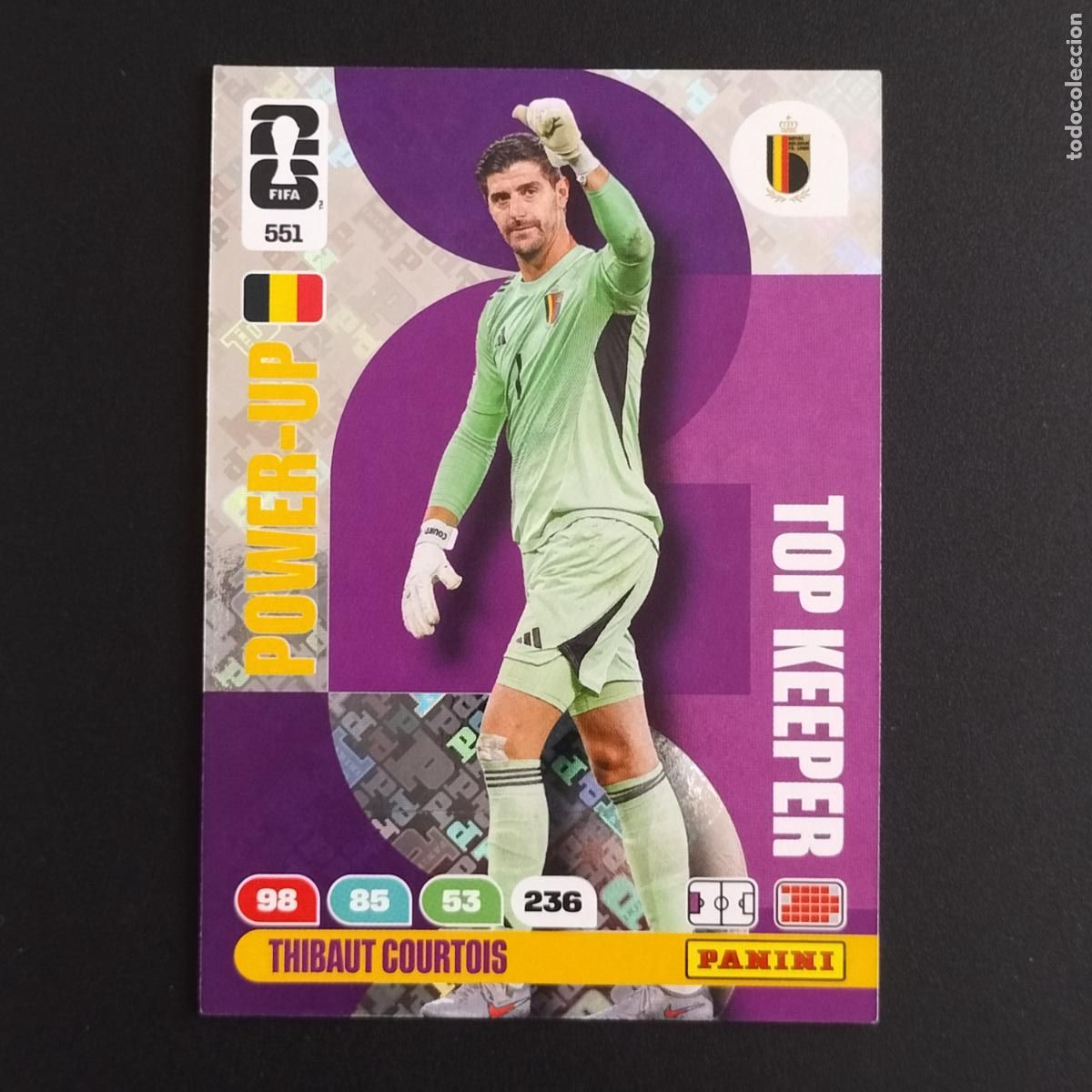 Cromos de F&uacute;tbol: 551 THIBAUT COURTOIS TOP KEEPER BELGICA CROMOS ADRENALYN XL MUNDIAL 26 2026 FIFA WORLD CUP PANINI