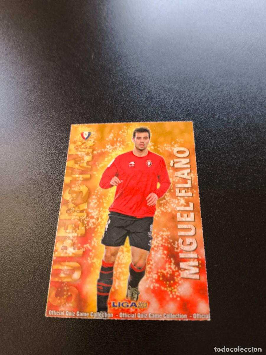 Cromos de F&uacute;tbol: 186 MIGUEL FLA&Ntilde;O SUPERSTAR MATE OSASUNA MUNDICROMO LIGA 2012 2013 12 13 NO PANINI ESTE MEGACRACKS