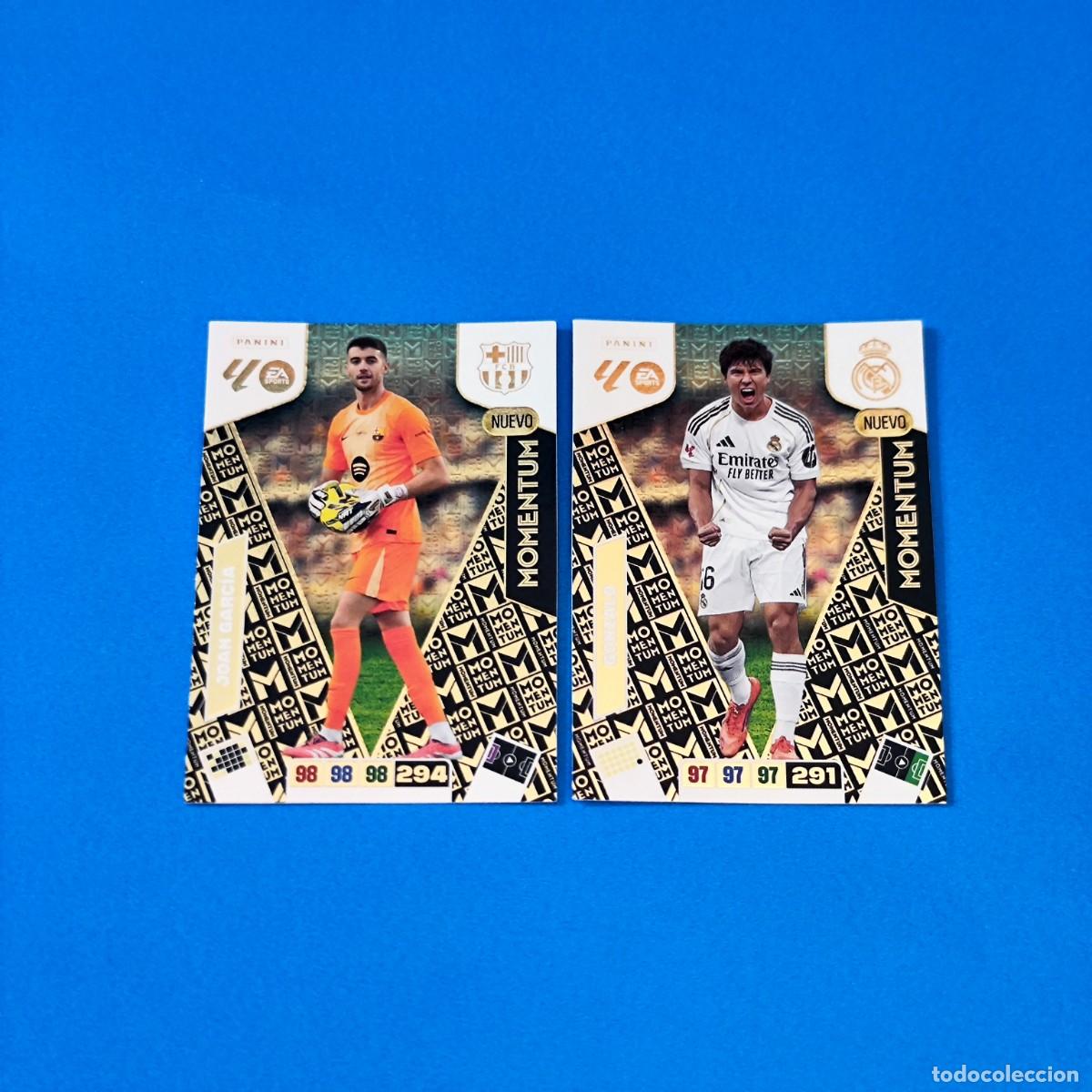 Cromos de Futebol: Adrenalyn 2025 2026 / 25 26 Momentum Gonzalo Real Madrid - Joan Garc&iacute;a Barcelona