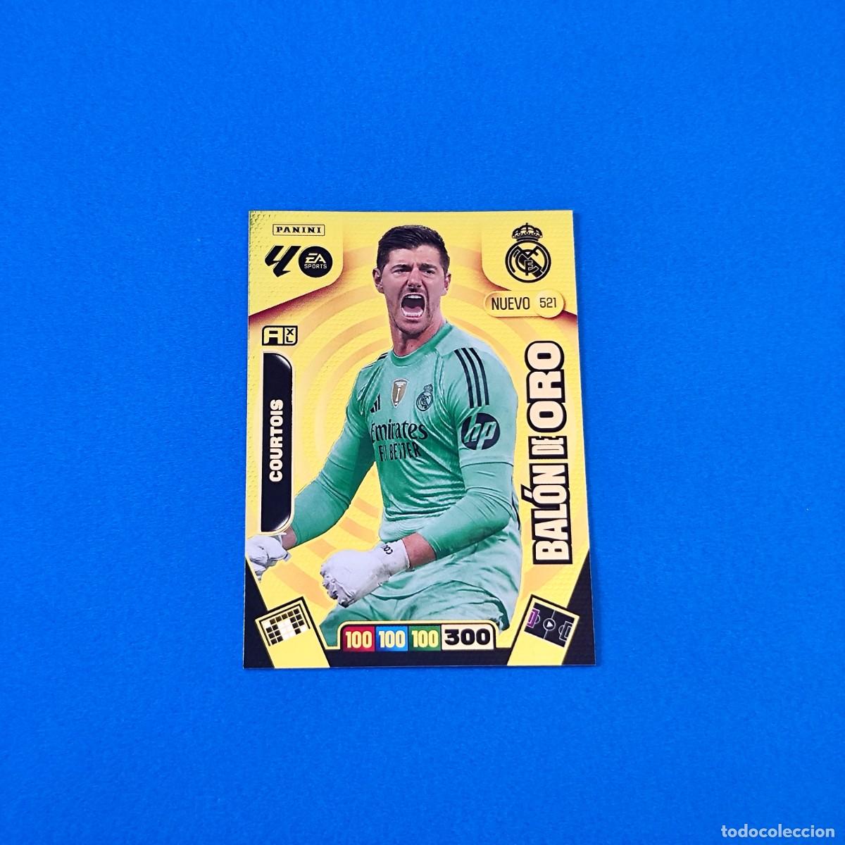 Cromos de F&uacute;tbol: Adrenalyn 2025 2026 / 25 26 Nuevo Bal&oacute;n de Oro Courtois 521 Real Madrid