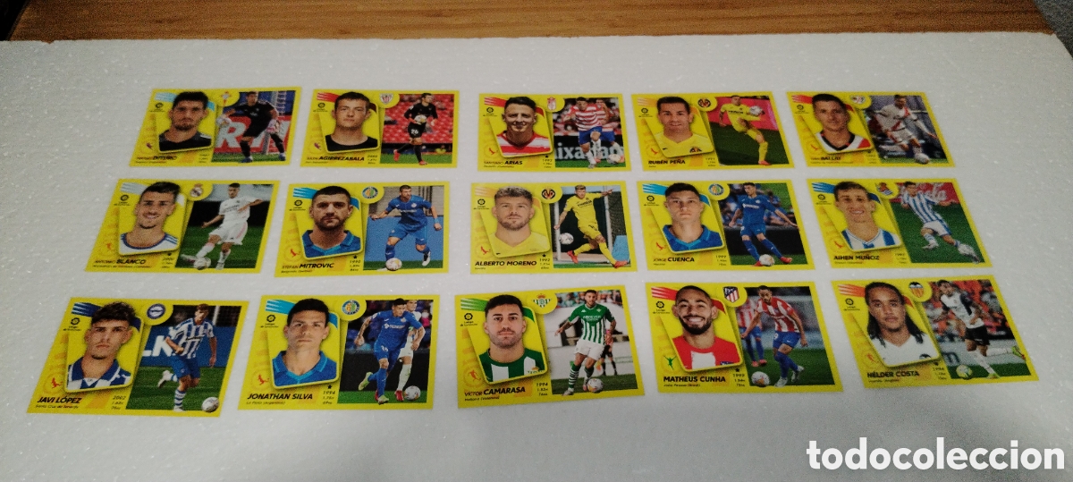 Cromos de F&uacute;tbol: 27 cromos Colocas ediciones este 2021-22