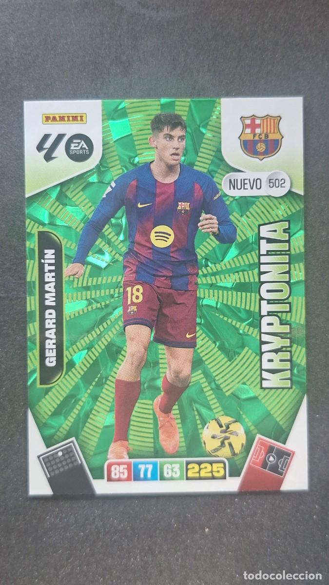 Cromos de F&uacute;tbol: L3 GERARD MARTIN F. C. BARCELONA 502 NUEVO KRYPTONITA ADRENALYN XL LIGA 2025/2026 25 26 PANINI