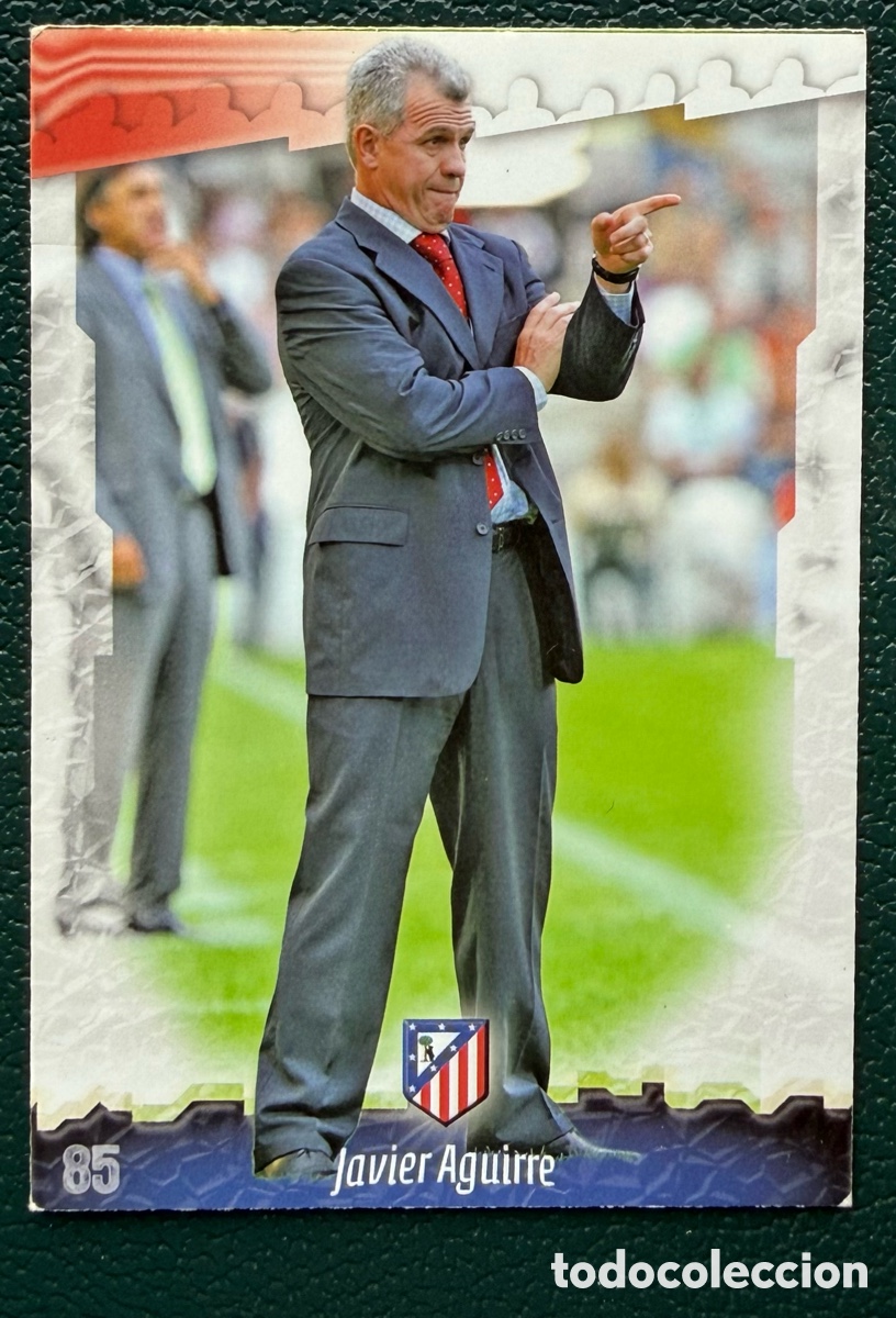 Cartes &agrave; collectionner de Football: 85 JAVIER AGUIRRE ATLETICO DE MADRID FICHAS ALBUM MUNDICROMO 2008 2009 08 09
