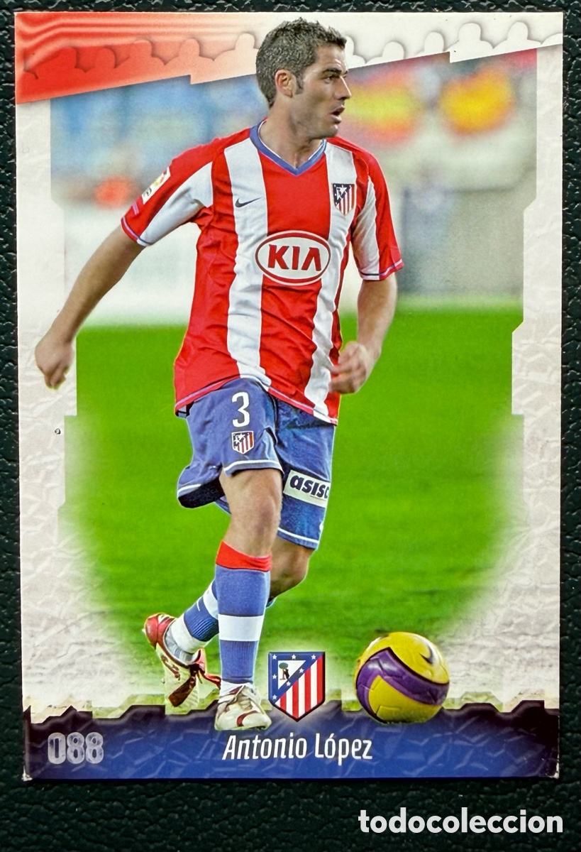 Cartes &agrave; collectionner de Football: 88 ANTONIO LOPEZ ATLETICO DE MADRID FICHAS ALBUM MUNDICROMO 2008 2009 08 09