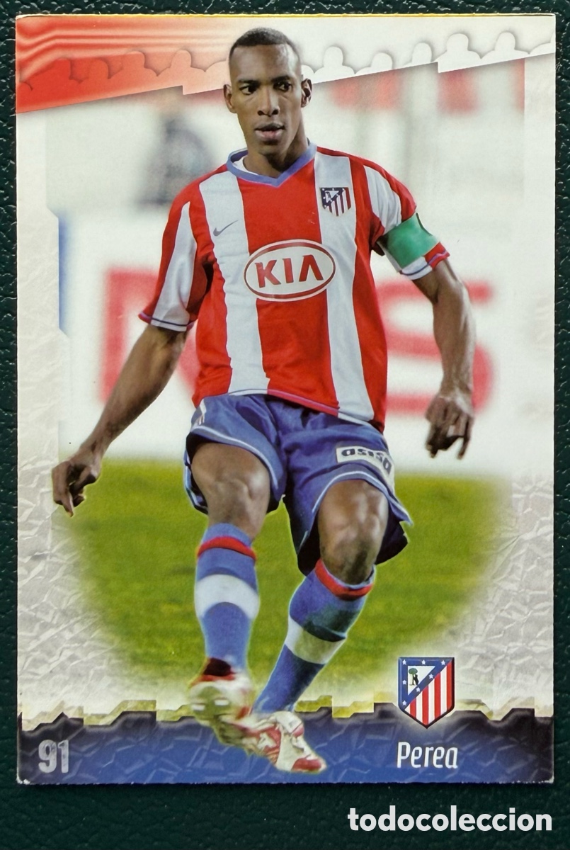 Cartes &agrave; collectionner de Football: 91 PEREA ATLETICO DE MADRID FICHAS ALBUM MUNDICROMO 2008 2009 08 09