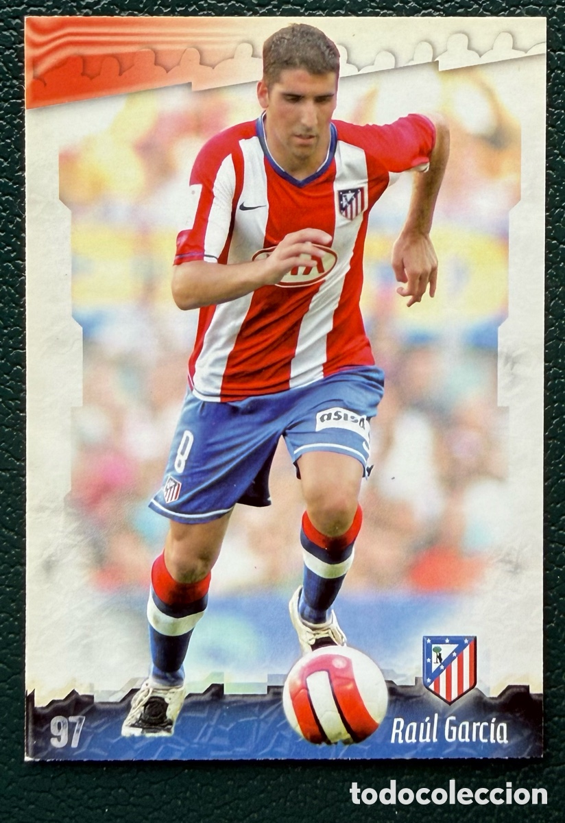 Cartes &agrave; collectionner de Football: 97 RAUL GARCIA ATLETICO DE MADRID FICHAS ALBUM MUNDICROMO 2008 2009 08 09