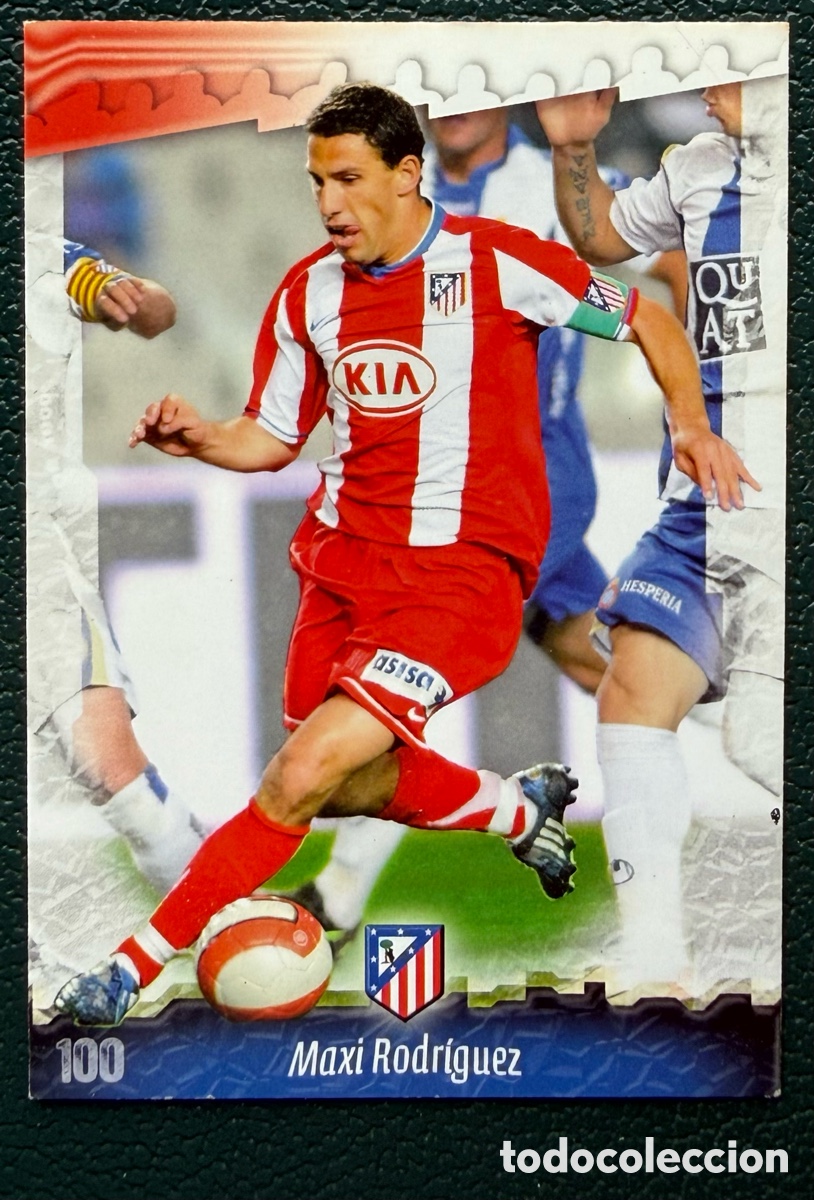 Cartes &agrave; collectionner de Football: 100 MAXI RODRIGUEZ ATLETICO DE MADRID FICHAS ALBUM MUNDICROMO 2008 2009 08 09
