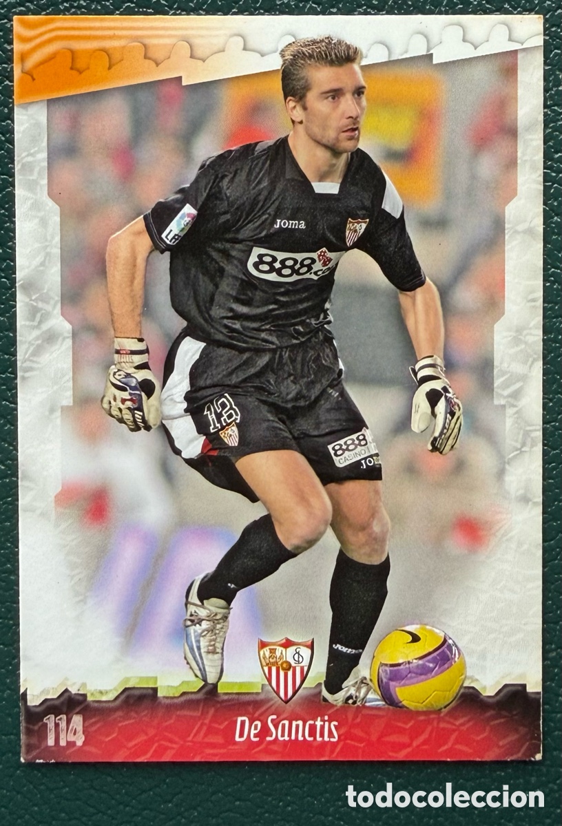 Cartes &agrave; collectionner de Football: 114 DE SANCTIS SEVILLA FC FICHAS ALBUM MUNDICROMO 2008 2009 08 09