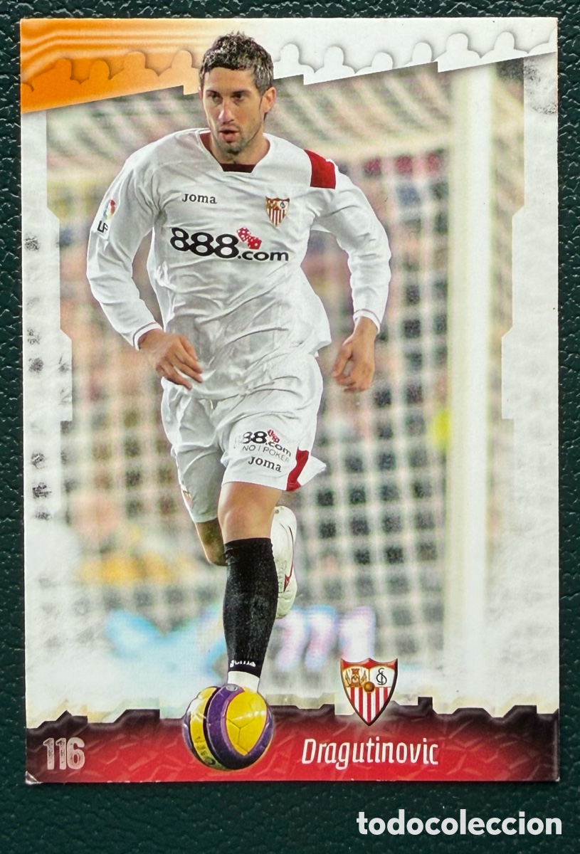 Cartes &agrave; collectionner de Football: 116 DRAGUTINOVIC SEVILLA FC FICHAS ALBUM MUNDICROMO 2008 2009 08 09
