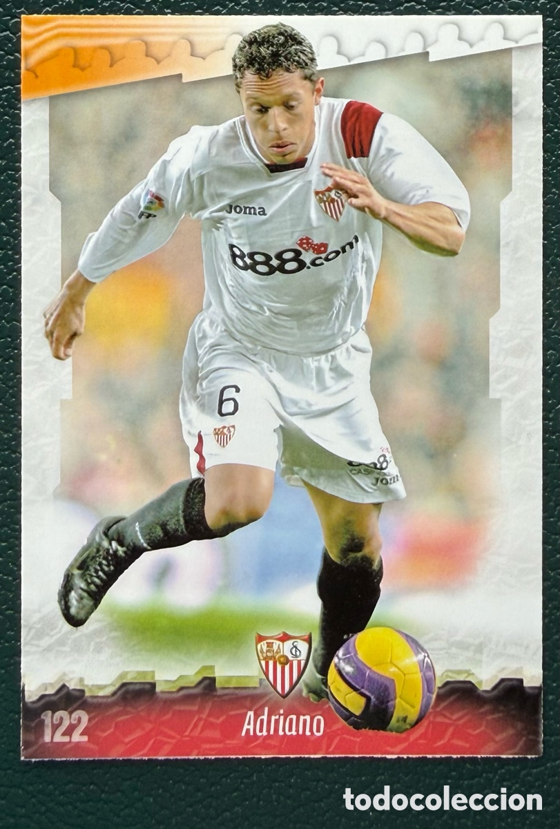 Cartes &agrave; collectionner de Football: 122 ADRIANO SEVILLA FC FICHAS ALBUM MUNDICROMO 2008 2009 08 09