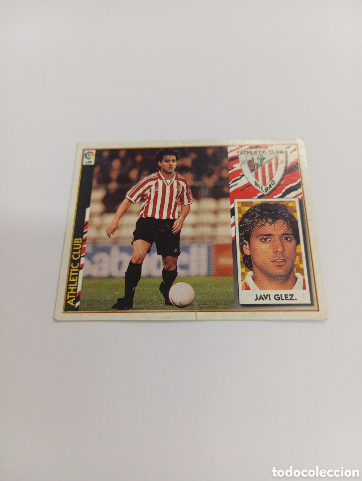 Fu&szlig;ball-Sticker: JAVI GONZ&Aacute;LEZ COLOCA Athletic Club Liga Este 1997 1998 NUEVO SIN PEGAR 97 98