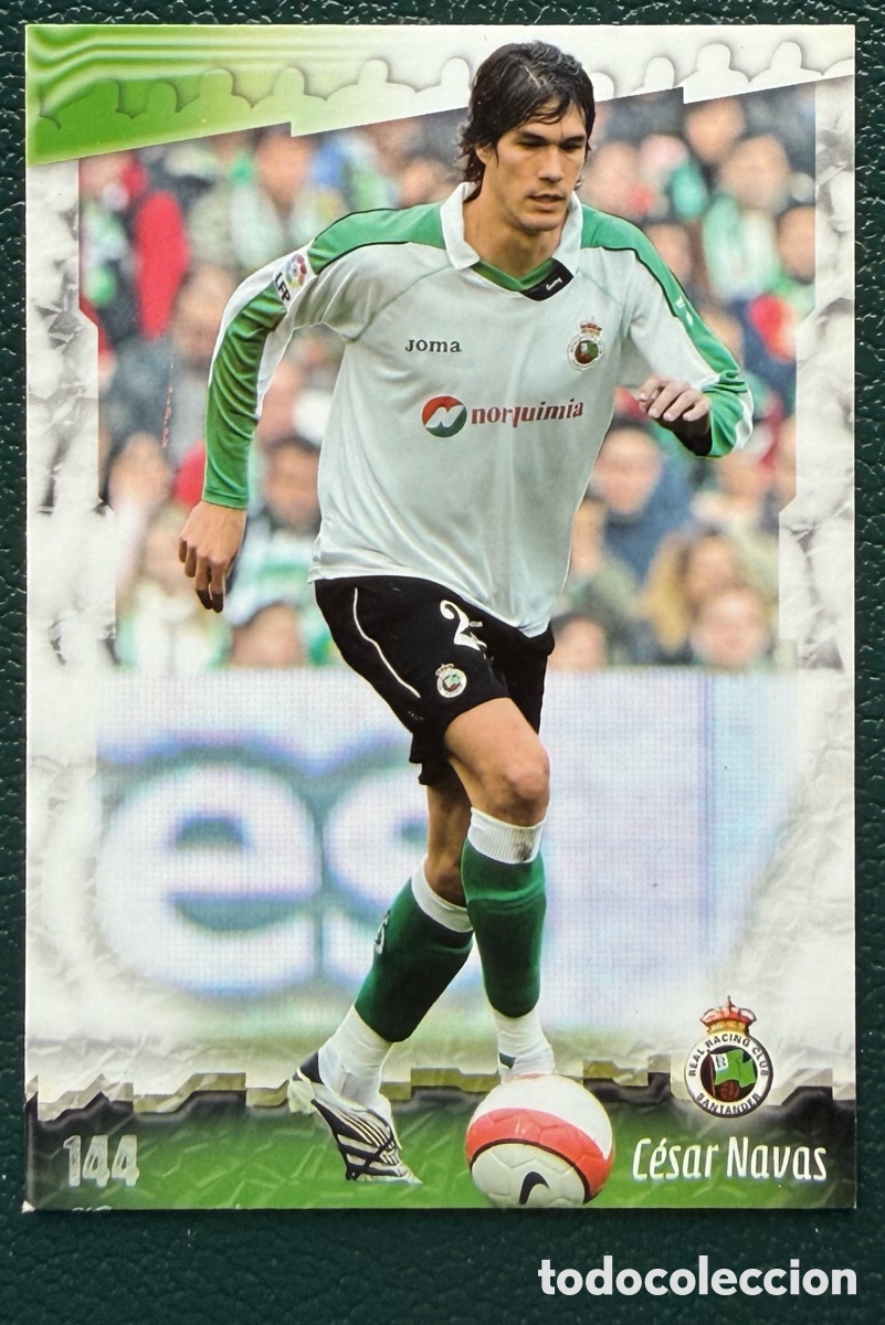 Cartes &agrave; collectionner de Football: 144 CESAR NAVAS ERROR RACING DE SANTANDER FICHAS ALBUM MUNDICROMO 2008 2009 08 09