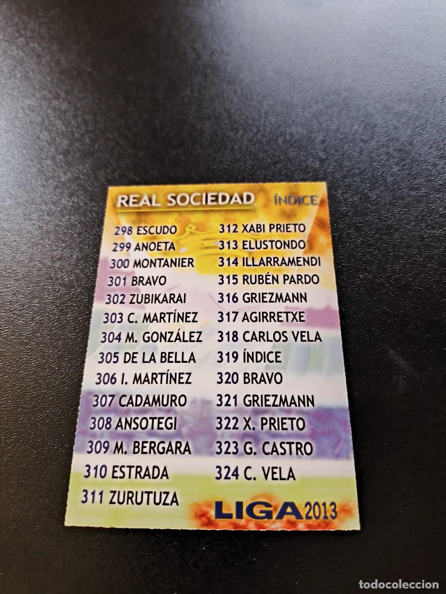 Football Stickers: 319 INDICE REAL SOCIEDAD MUNDICROMO LIGA 2012 2013 12 13 NO PANINI ESTE MEGACRACKS