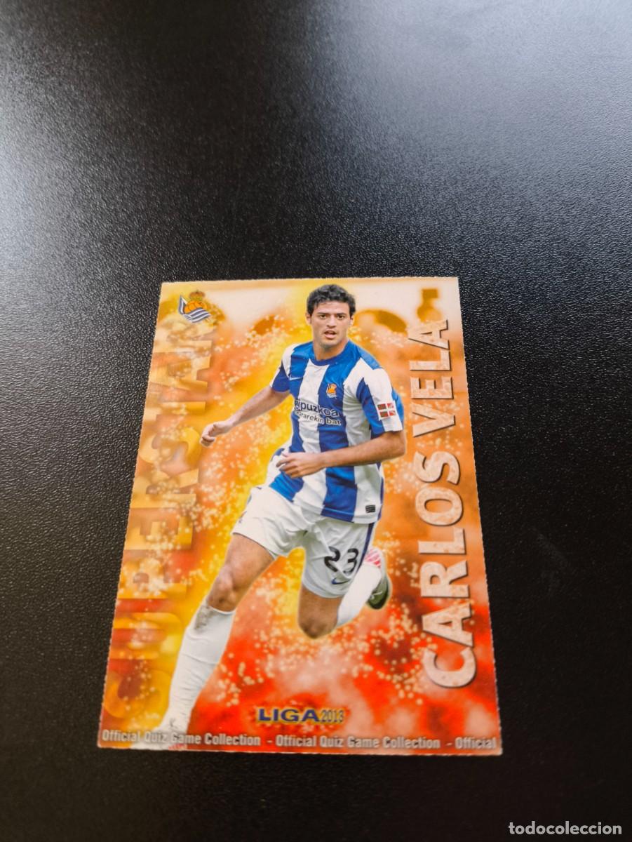 Fu&szlig;ball-Sticker: 324 CARLOS VELA SUPERST MATE REAL SOCIEDAD MUNDICROMO LIGA 2012 2013 12 13 NO PANINI ESTE MEGACRACKS