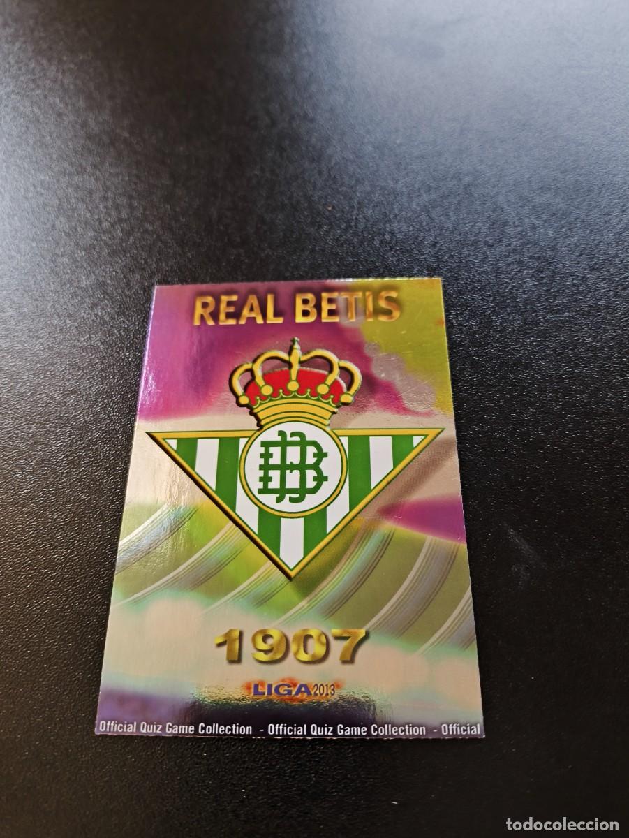 Fu&szlig;ball-Sticker: 325 ESCUDO BRILLO LISO REAL BETIS MUNDICROMO LIGA 2012 2013 12 13 NO PANINI ESTE MEGACRACKS