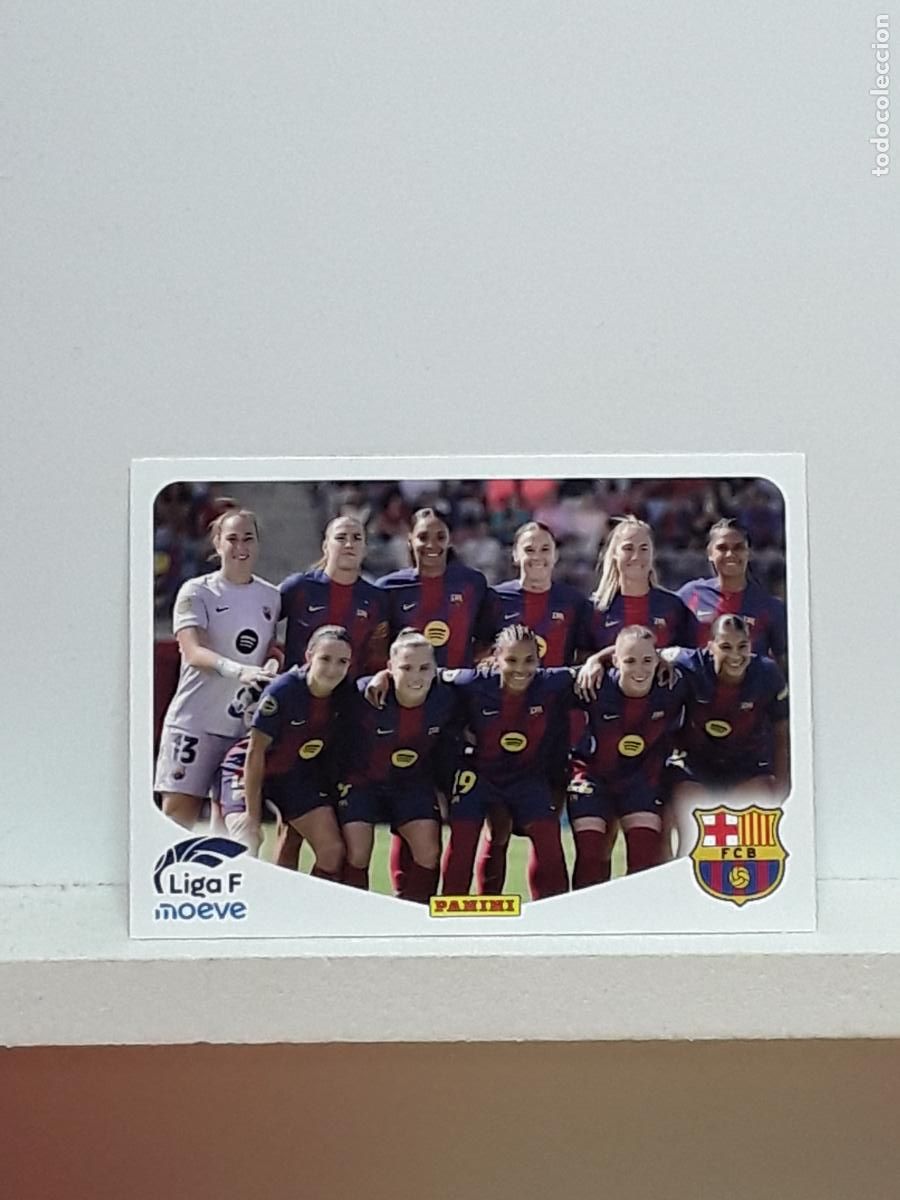 Cromos de F&uacute;tbol: LIGA FEMENINA 2025 2026 F 25 26 ALBUM PANINI LIGA N 83 BARCELONA ALINEACION EQUIPO
