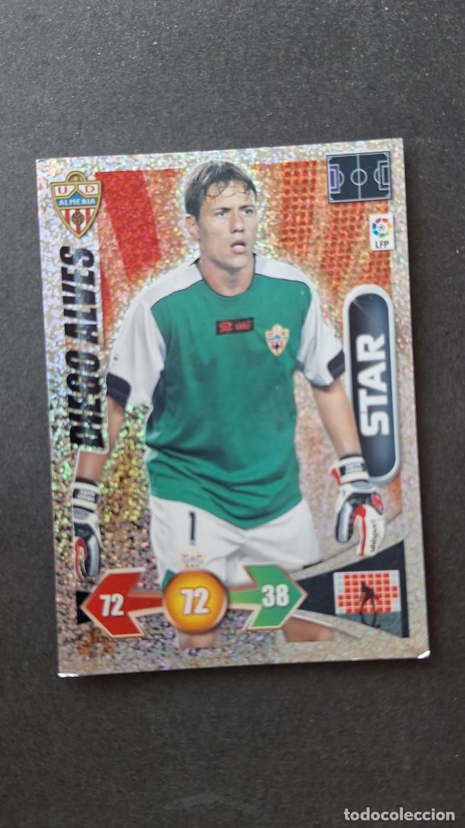 Cromos de F&uacute;tbol: L3 DIEGO ALVES U. D. ALMERIA STAR BRILLANTINA GRUESA ADRENALYN XL LIGA 2009 2010 09 10 PANINI