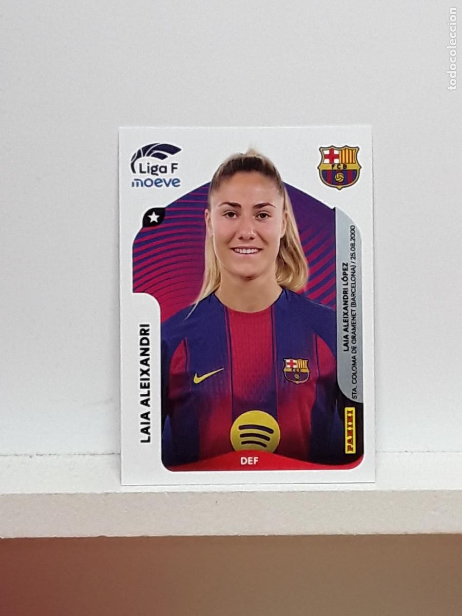 Cromos de F&uacute;tbol: LIGA FEMENINA 2025 2026 F 25 26 ALBUM PANINI LIGA N 89 BARCELONA LAIA ALEIXANDRI