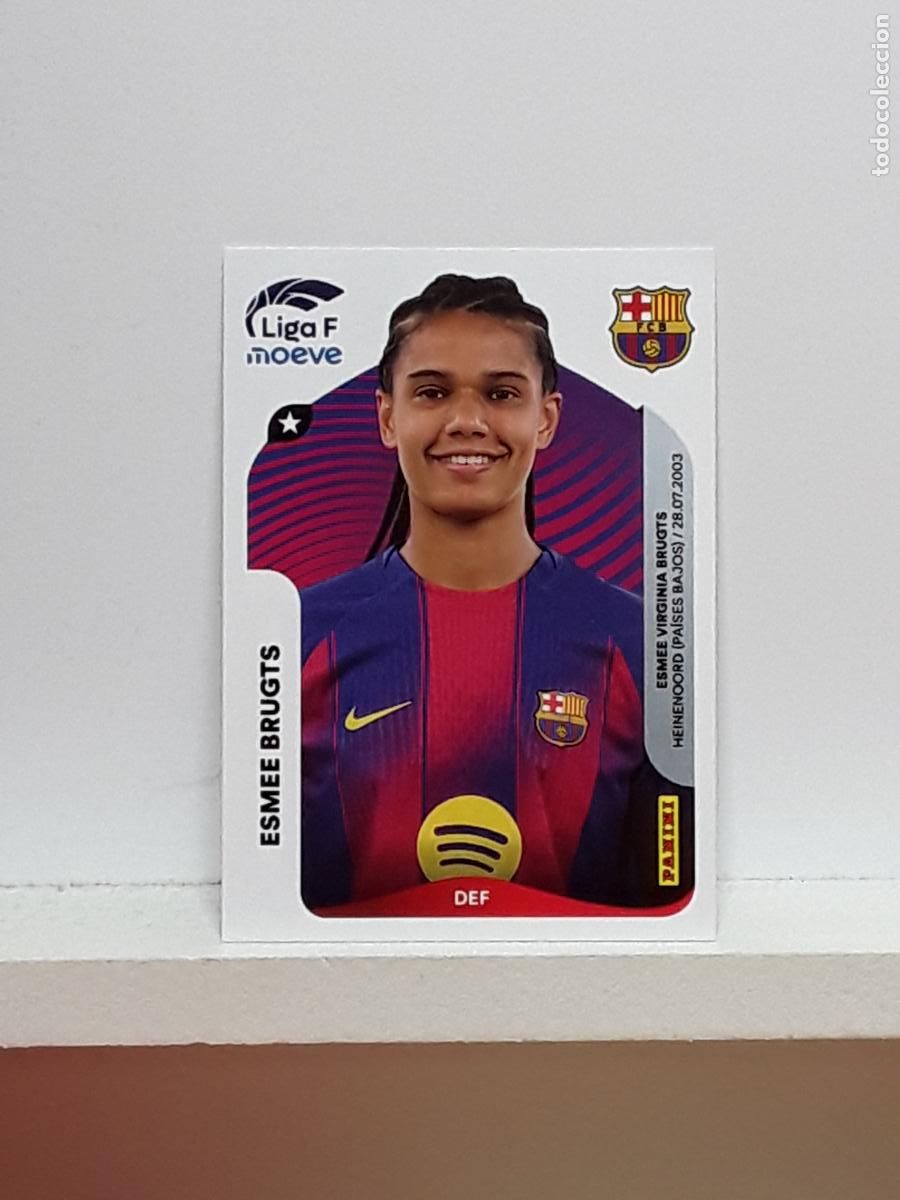 Cromos de F&uacute;tbol: LIGA FEMENINA 2025 2026 F 25 26 ALBUM PANINI LIGA N 91 BARCELONA ESMEE BRUGTS