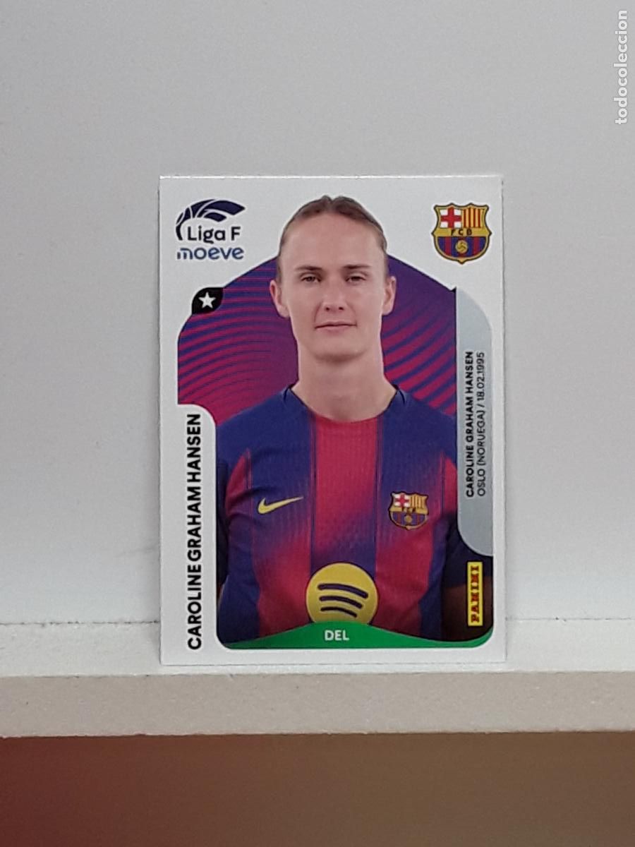 Cromos de F&uacute;tbol: LIGA FEMENINA 2025 2026 F 25 26 ALBUM PANINI LIGA N 100 BARCELONA CAROLINE GRAHAM HANSEN